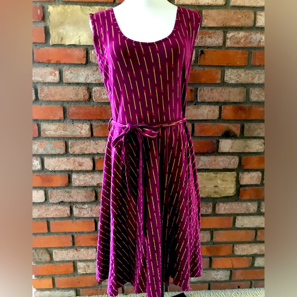 Effie's Heart Dress “Road Trip” in Matchsticks print Sz Large like new